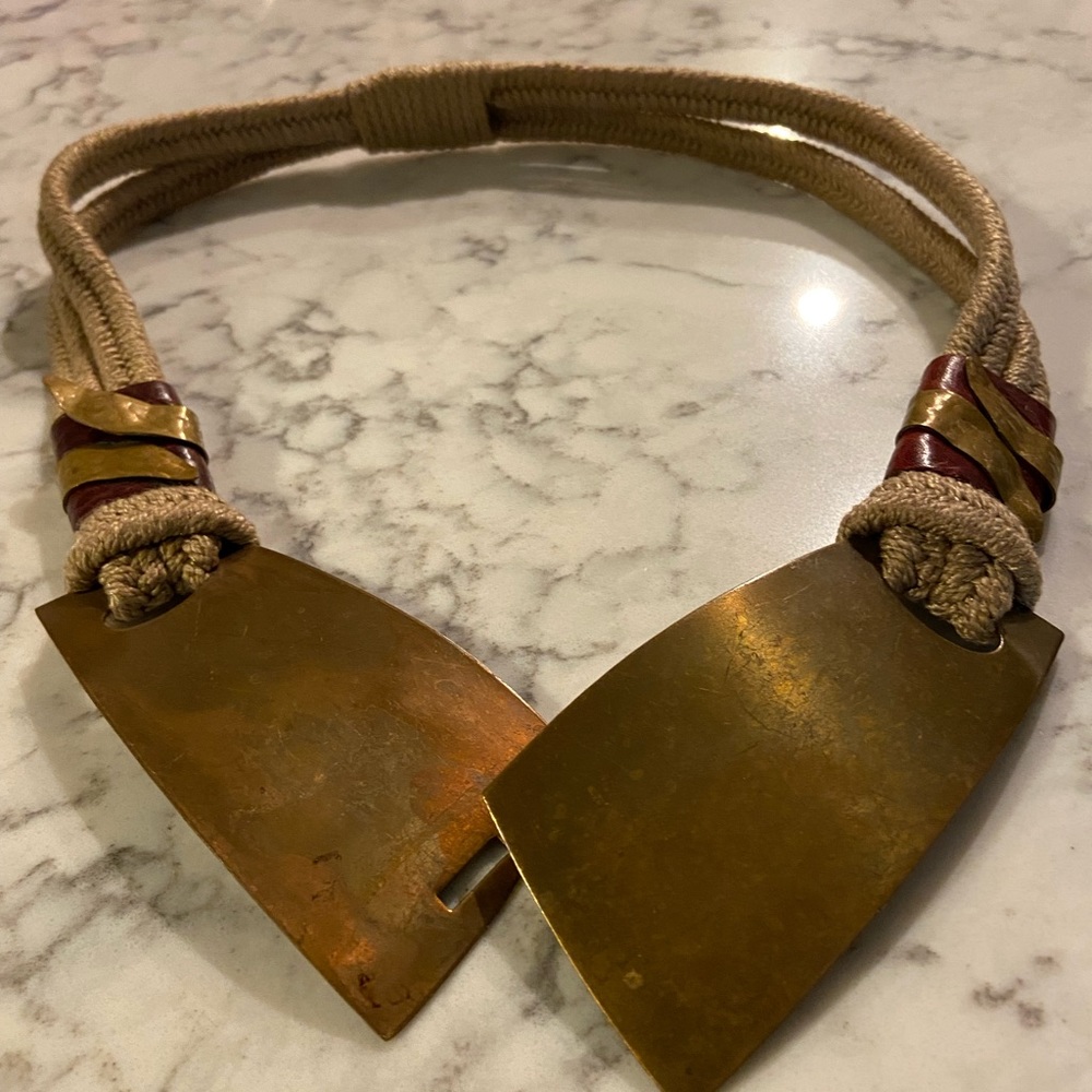 Metal and Elastic Women’s Rope Belt